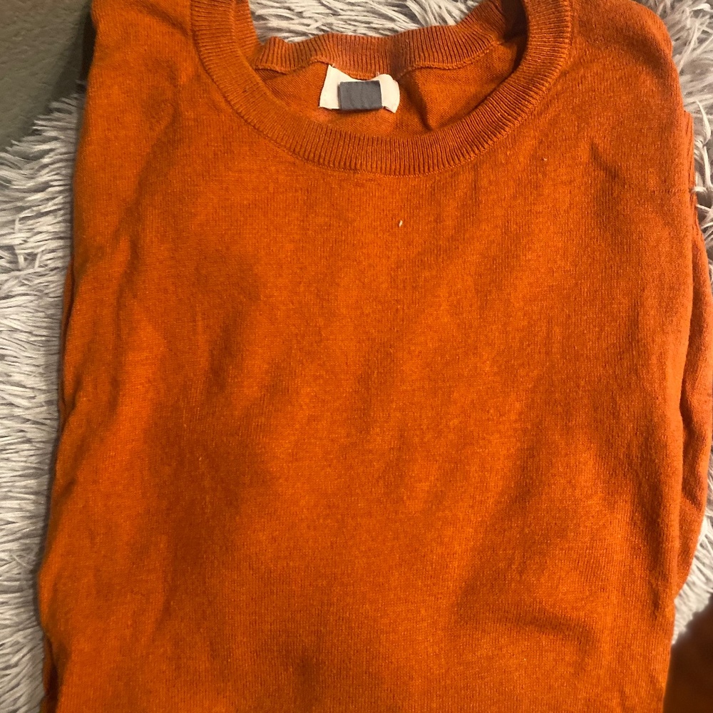 Mens Sweater - Burnt Orange
